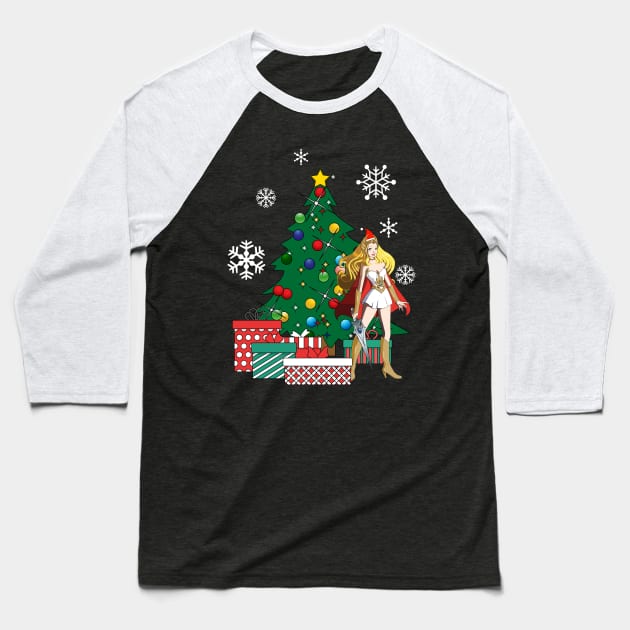 She Ra Around The Christmas Tree Baseball T-Shirt by Nova5